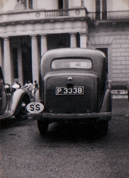 Ford Eight from Penang, Straits Settlements, London 1940s.