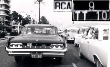 On its way to the Central African Republic, 9 TT 10 first enjoys a drive along the Promenade des Anglais in 1964 Nice.          Brumby archive